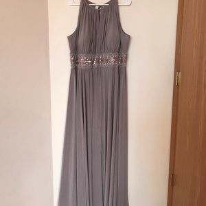 David’s bridal keyhole beaded waist dress